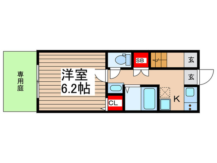 埼玉県富士見市西みずほ台１（アパート）の賃貸物件の間取り
