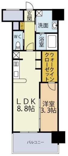 ブレス唐人町駅前の間取り