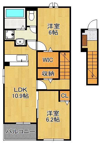 グランドエスポワール行橋　Iの間取り