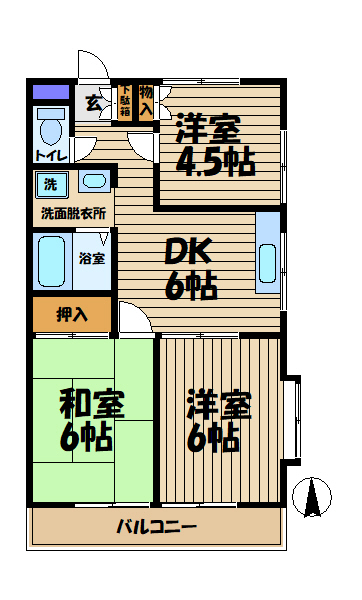 エステート1722の間取り