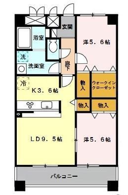 さいたま市南区沼影のマンションの間取り