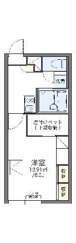 【レオパレスコルヌの間取り】