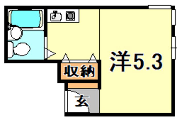 神戸市長田区庄山町のマンションの間取り