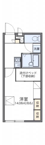 レオパレス比叡の間取り