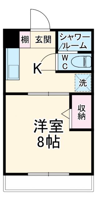 浜松市中央区天龍川町のマンションの間取り