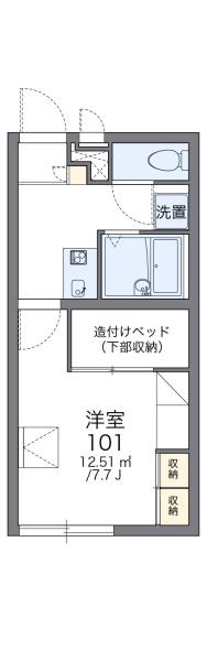 レオパレスラークの間取り