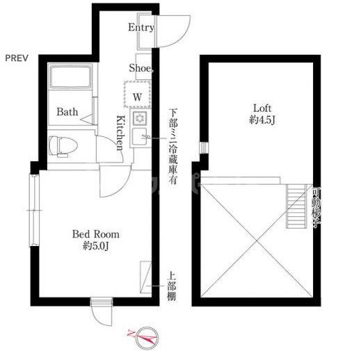 足立区足立のアパートの間取り