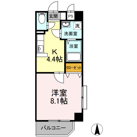 アベニューあいざわの間取り