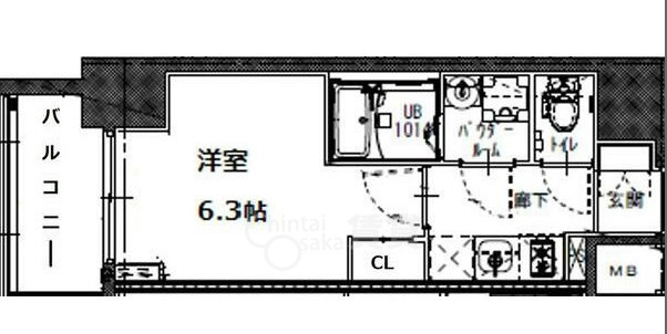 【エスリードレジデンス大阪福島シティクロスの間取り】