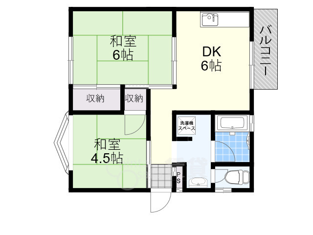 吹田市千里丘西のマンションの間取り