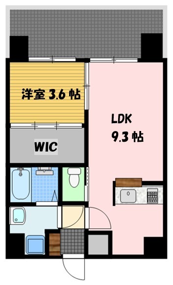 長崎市城栄町のマンションの間取り