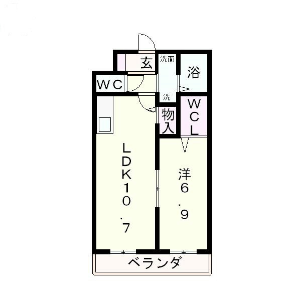 アースマーシマンションIIの間取り