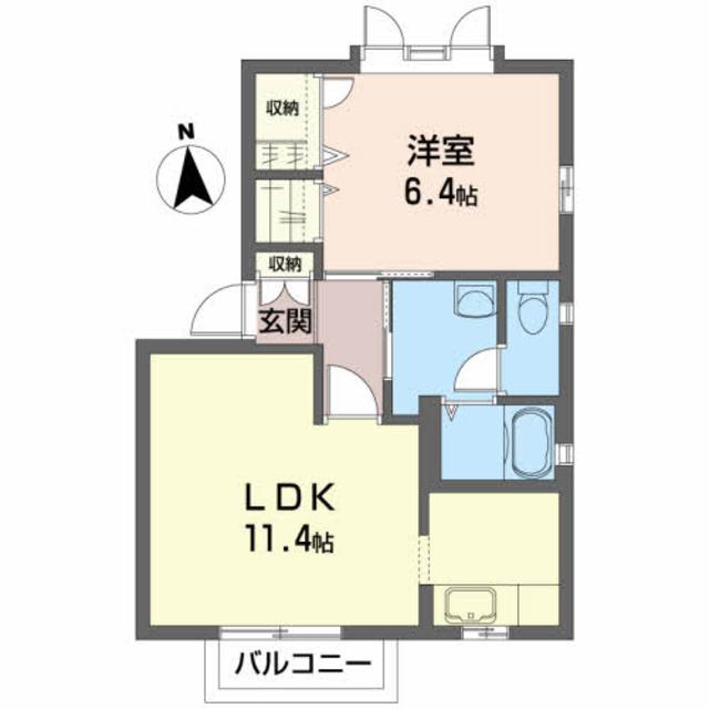 シャーメゾン新川前Ｂの間取り