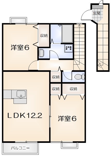 デュエルミサキII　Ｃの間取り