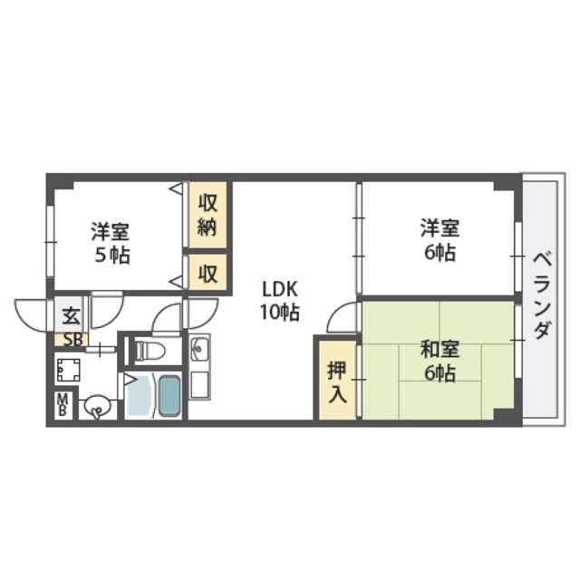 ７０２泉ヶ丘の間取り