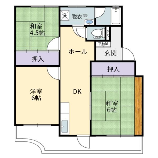 和田マンションの間取り