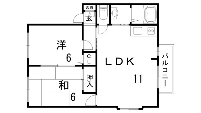 サンライフ蓮池の間取り