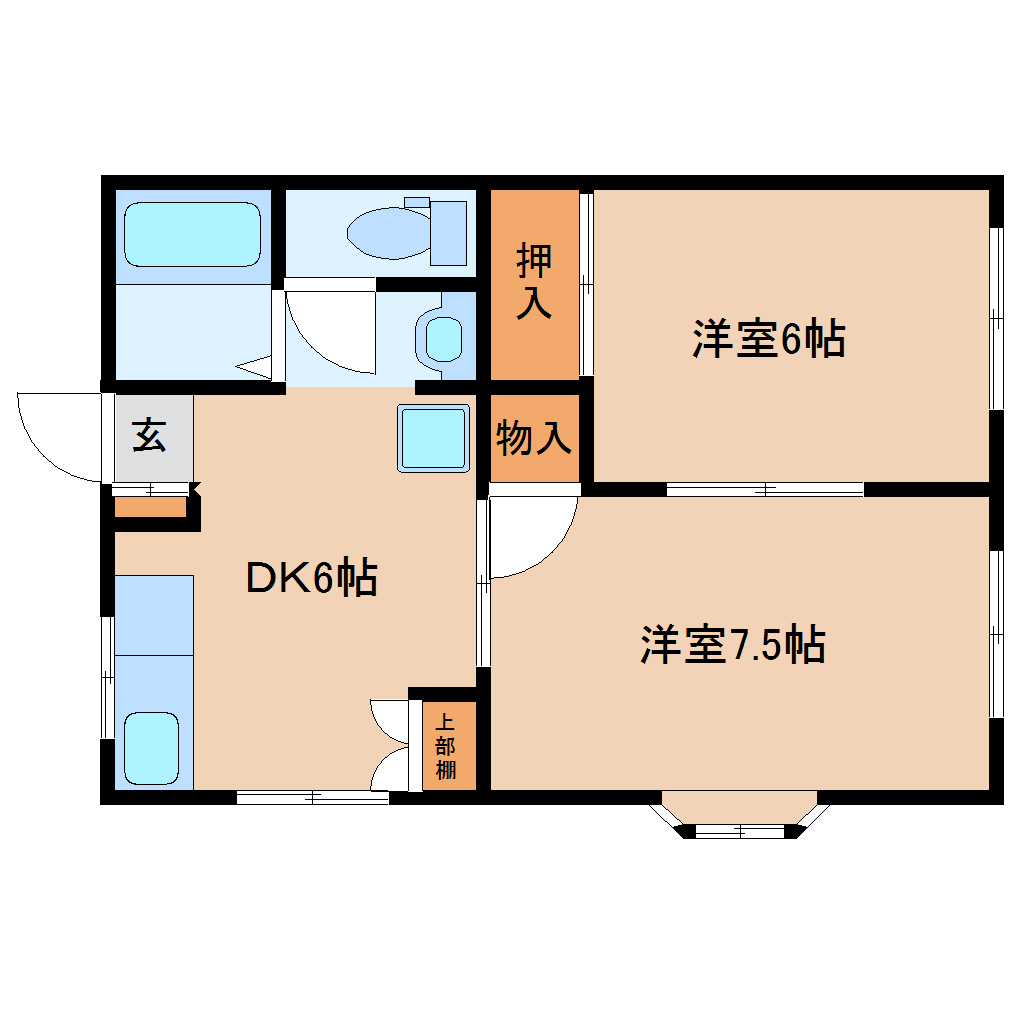 サンパレス大和町IIIの間取り