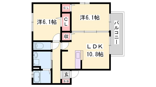 コンフォート上原田　A棟の間取り