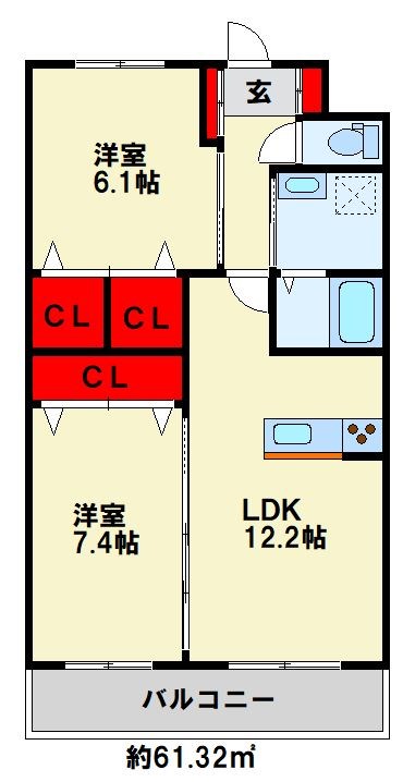 カリブの間取り