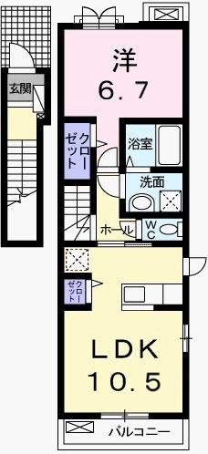 【サン　ツインズ　Ｂの間取り】