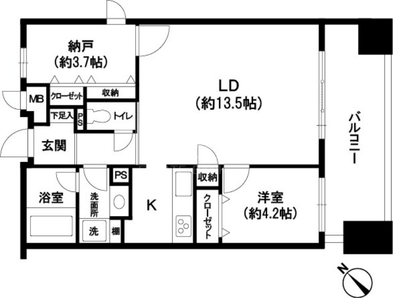 195 GAの間取り