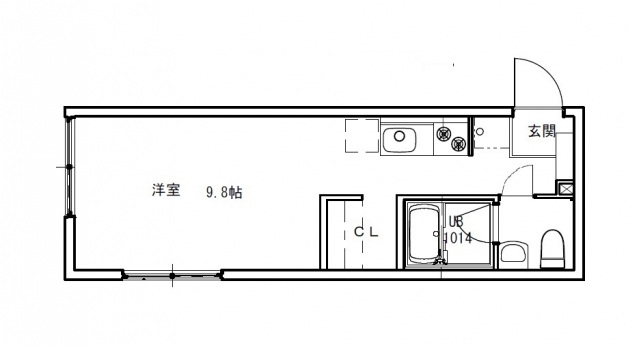 広島市東区牛田早稲田のアパートの間取り