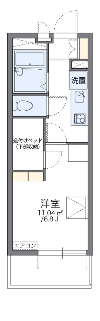 レオパレスオリーブの間取り