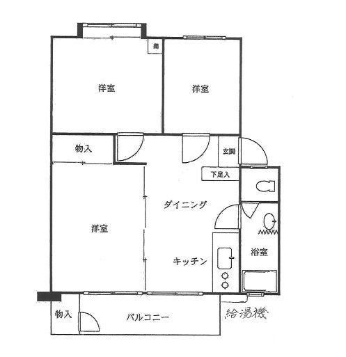 立川富士見町住宅 28の間取り