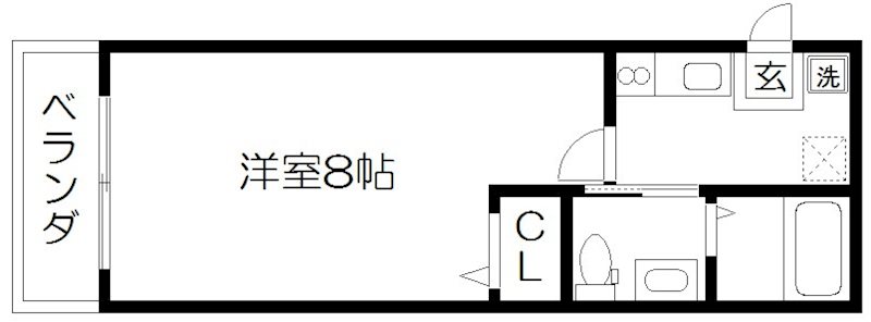 京都市上京区薬師町のマンションの間取り