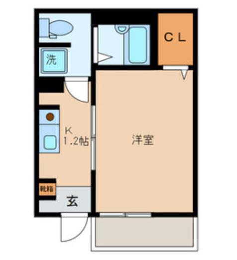 大田区大森北のアパートの間取り