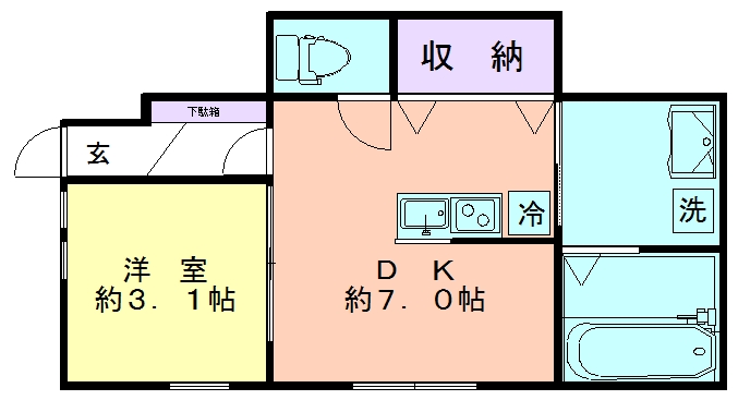 ＣＳ　ＧＡＲＤＥＮ　東村山の間取り