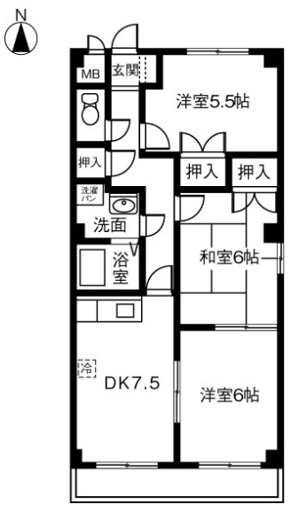 エクセ堀の内_間取り_0
