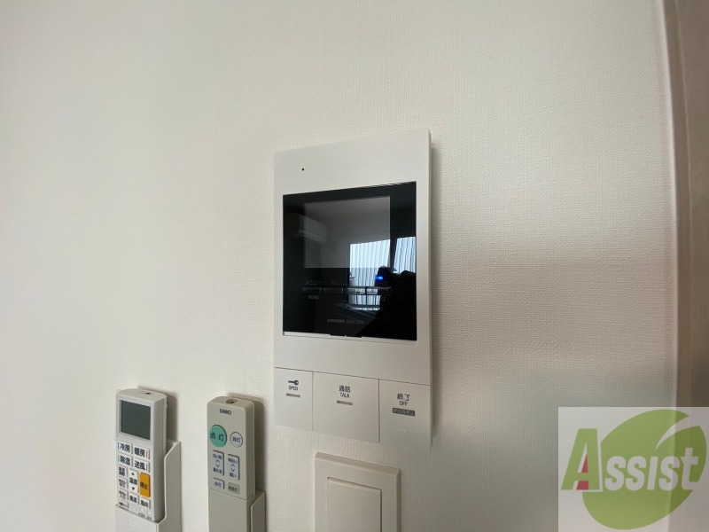 セキュリティ　インターホンで来客確認ができます。安心ですね。