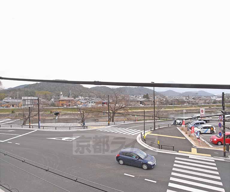 眺望　バルコニーから賀茂川が一望出来ます。