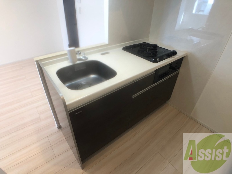 キッチン　清潔感がありお洒落なキッチンになっていました！