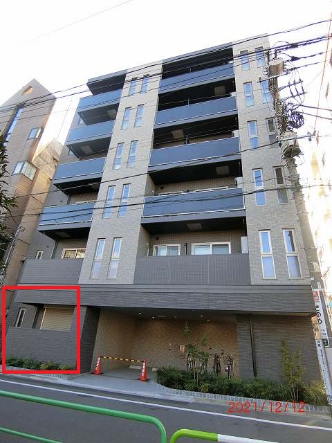建物外観　全室バルコニー側（北東側）外観 (部屋位置） (2)