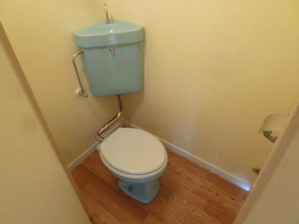 トイレ　コンパクトなトイレで広いんです！