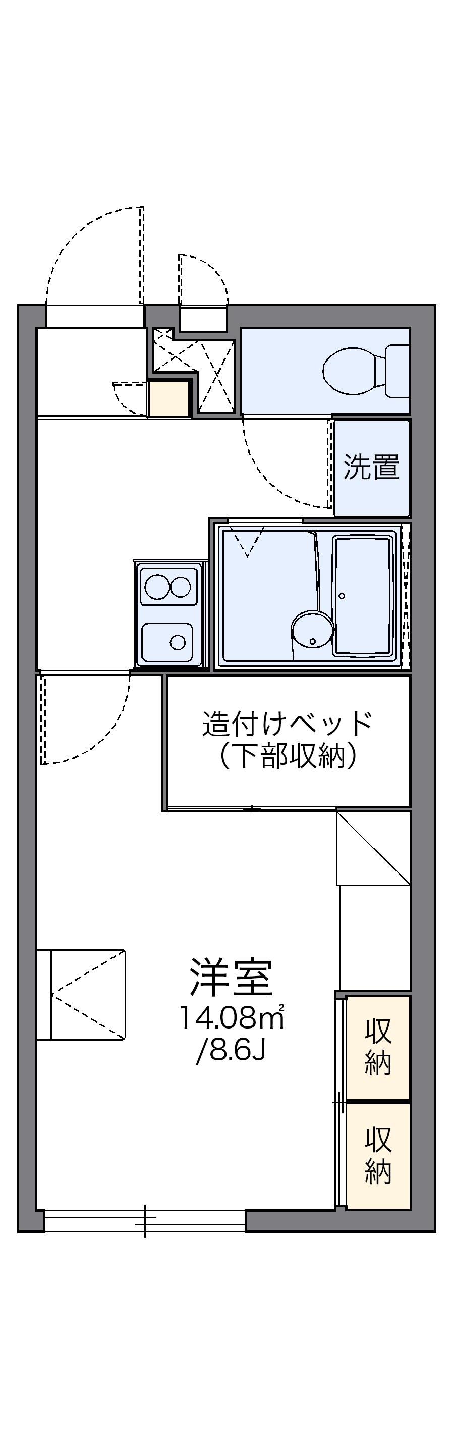 レオパレスいけざわAの間取り写真