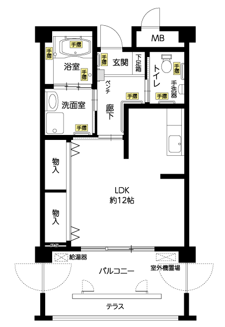 広沢ふれあいの郷の間取り写真