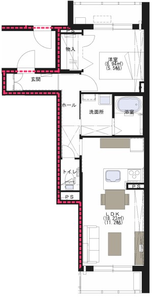Ponteもりまつの間取り写真