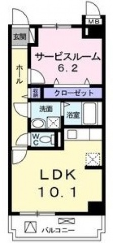 近鉄南大阪線 矢田駅 徒歩8分 3階建 築15年の間取り写真