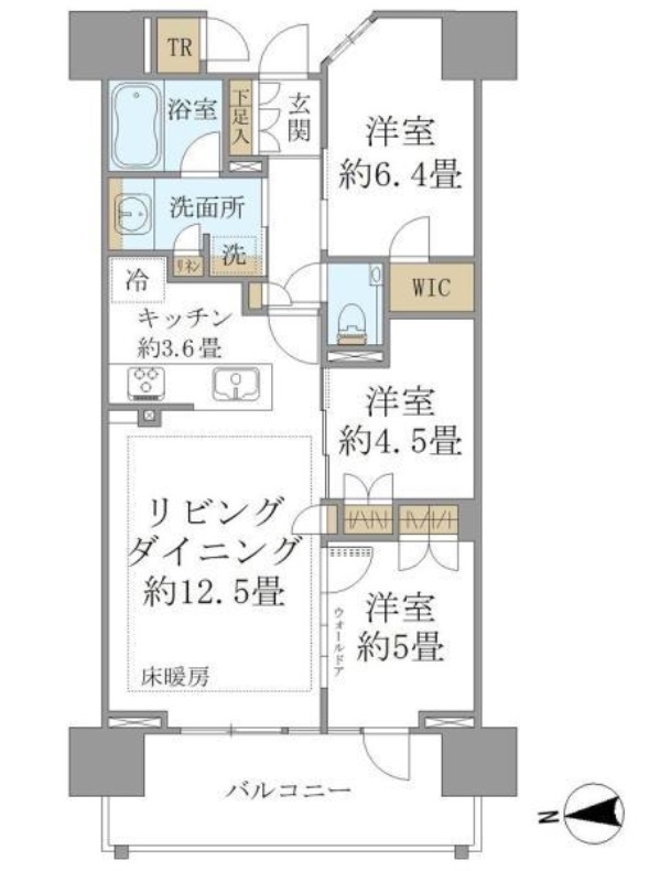 Brillia City 西早稲田の間取り写真