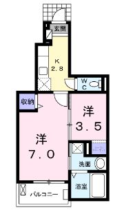 ＪＲ山陽本線 大門駅 徒歩10分 3階建 築13年の間取り写真