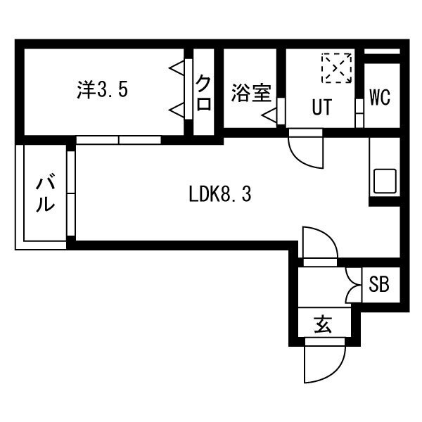 ＪＲ関西本線 平野駅 徒歩9分 3階建 築3年の間取り写真