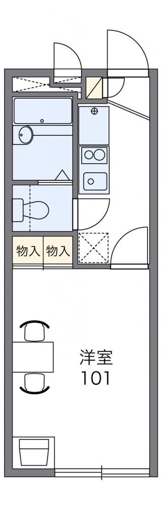 レオパレスコンフォートの間取り写真