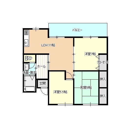 グリーンヒルズ21の間取り