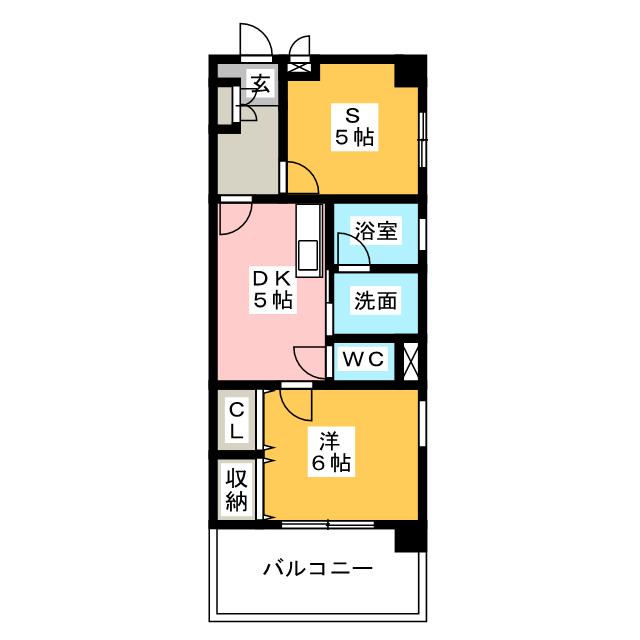 城西ＦＵＪＩマンションの間取り