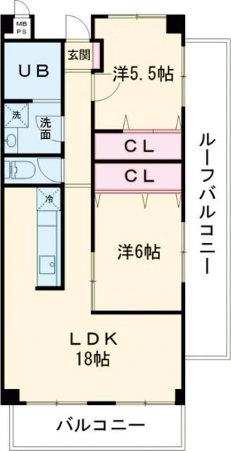 エルスタンザ別府の間取り