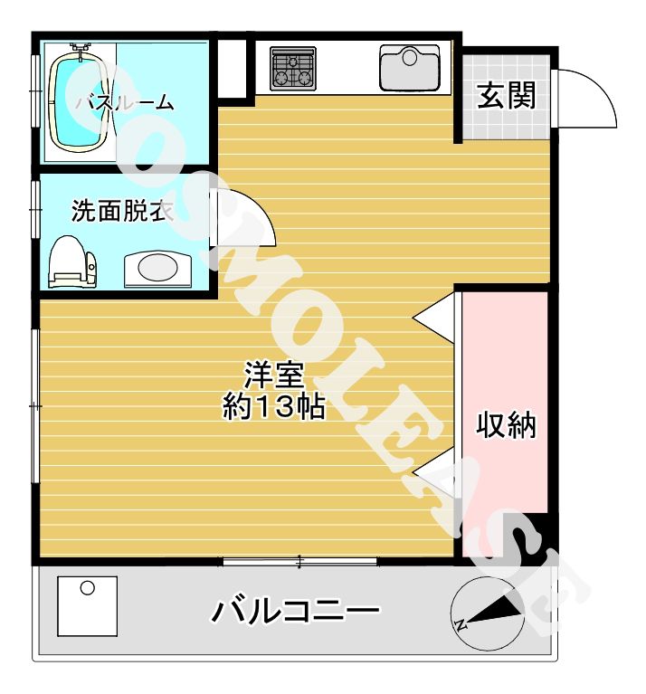 品川区西五反田のマンションの間取り